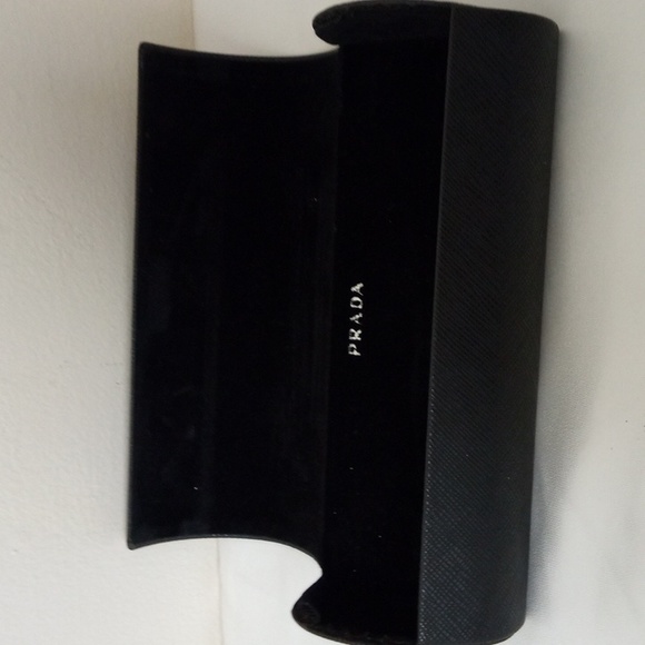 Prada Black Flip Top Clamshell Protective Eyeglasses / Sunglasses Case - Picture 10 of 13
